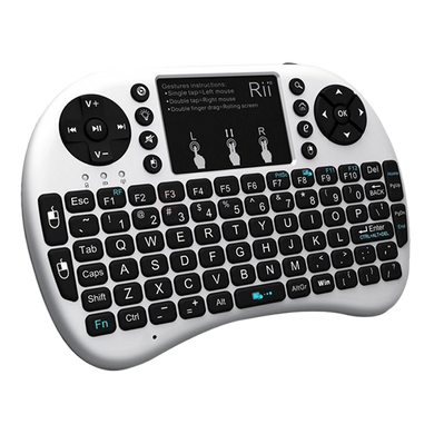 Беспроводная клавиатура с тачпадом wireless MWK08 (I8) белая