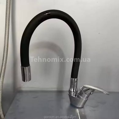 Смеситель кухонный гибкий water tap HA-181 Черный
