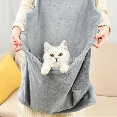 Фартух-перенесення для тварин нагрудна для котів та собак Mop Cat Apyon Сірий