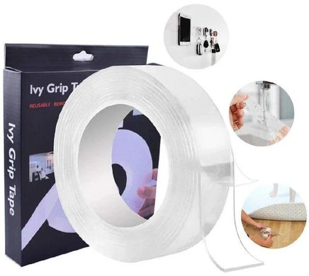 Сверхсильная двусторонняя клейкая лента Ivy Grip Tape 1м