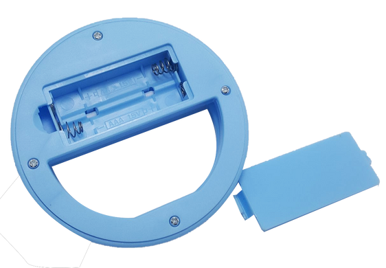 Світлодіодне селф-кільце на батарейках Selfie Ring Light Блакитний