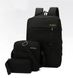 Набір для прогулянок Backpack 3 в 1 (рюкзак, сумка, клатч) Чорний