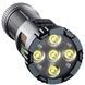 Ліхтар ручний акумуляторний YEMAO YM-F555X 5P35+4LED RED+BLUE Сірий