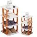 Полиця для взуття та речей на 3 яруси Shoe rack Помаранчева