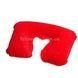 Подушка для подорожей надувна U-подібна з покриттям 44*27см Travel Blue Neck Pillow Червона