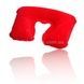 Подушка для подорожей надувна U-подібна з покриттям 44*27см Travel Blue Neck Pillow Червона