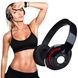Наушники аккумуляторные беспроводные акустические Bluetooth TM010 Черные
