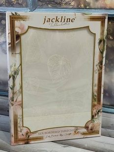 Скатертина водовідштовхувальна Jackline LUX BORDERED JTD203 160х220см Поліестер