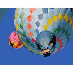 Картина по номерам Strateg ПРЕМИУМ Яркие воздушные шары размером 40х50 см (GS304)