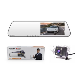 Автомобільне дзеркало відеореєстратор DVR C11 metal з двома камерами