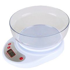 Весы кухонные с чашей Rainberg RB-02 c чашей до 5 кг Белые