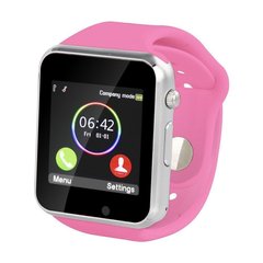 Умные Часы Smart Watch А1 pink + Наушники подарок