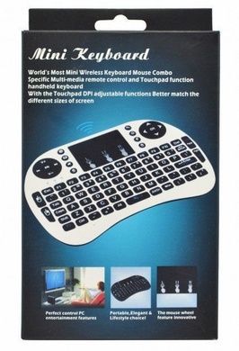 Беспроводная клавиатура с тачпадом wireless MWK08 (I8) черная