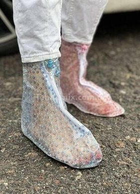 Чохол для взуття від дощу з квіточками розмір L