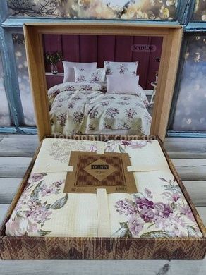 Літнє покривало-піке Irina home Nadide 220х240см Вафельне