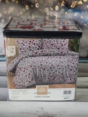 Постільна білизна Cotton collection 41890 Фланель Бавовна Євро розмір