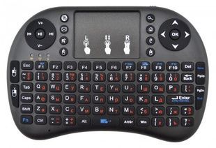 Беспроводная клавиатура с тачпадом wireless MWK08 (I8) черная