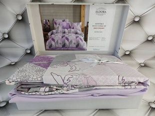 Постільна білизна Belizza Eldora Ранфорс Бавовна Євро розмір (простирадло трикотаж на резинці)