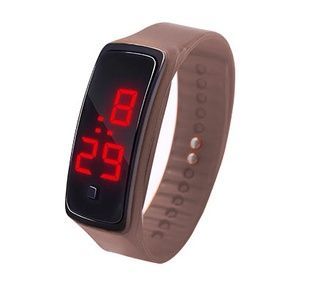 Наручные часы-браслет Led Watch Коричневые
