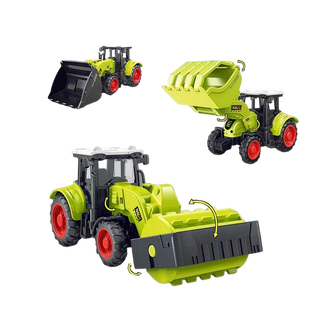 Іграшка Трактор інерційний з великим ковшем Зелений
