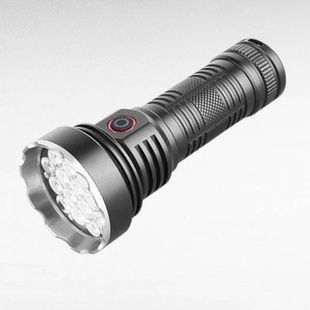 Ліхтар ручний акумуляторний з індикатором заряду 1x18650 W5201-1-19 ULTRA BRIGHT LED Чорний