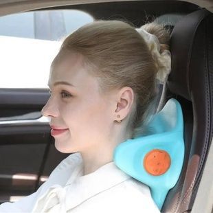 Підголовник масажний U-подібний W22 Блакитний