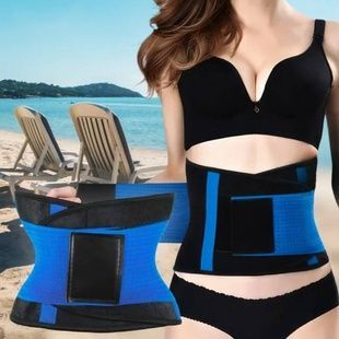 Пояс для похудения Hot Shapers Belt Power Черный с синим р-р XXL