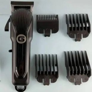 Машинка для стрижки волос со сменными насадками аккумуляторная GEEMY-6723 Черная