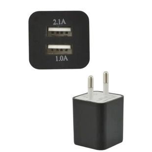 Зарядний пристрій USB 2100 2USB Чорне