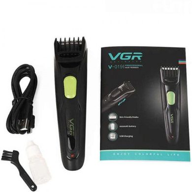 Машинка для стрижки волосся VGR V-019 USB Чорна