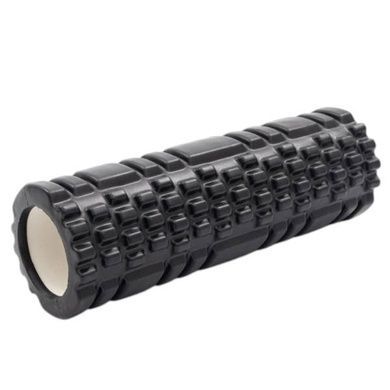 Ролик для йоги массажный (спина и ноги)OSPORT 14*33см Черный