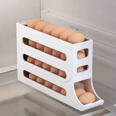 Органайзер для хранения яиц в холодильнике Plastic shelving AND XL-994 4-ярусный Белый