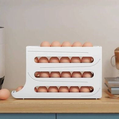 Органайзер для хранения яиц в холодильнике Plastic shelving AND XL-994 4-ярусный Белый
