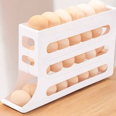 Органайзер для хранения яиц в холодильнике Plastic shelving AND XL-994 4-ярусный Белый