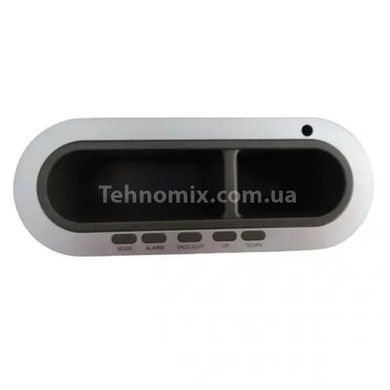 Годинник підставка для ручок настільний USB 7334 Сірий
