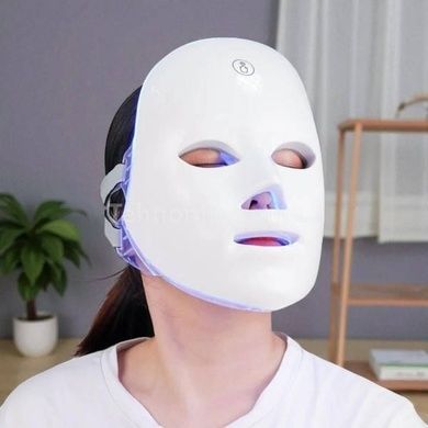 LED-маска 7 режимів світлотерапії Beauty Technology Біла