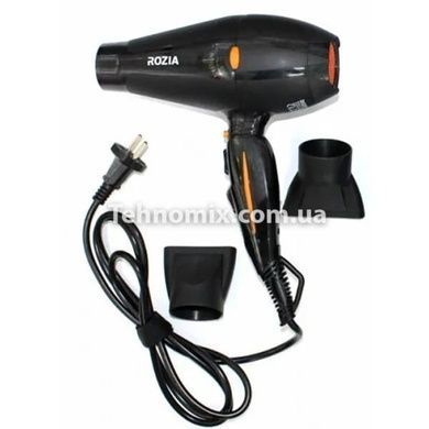 Фен для волосся професійний з іонізацією Rozia HC-8201 2000 Вт Чорний