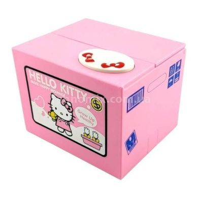 Скарбничка дитяча Злодюжка монет Hello Kitty Piggy Banк Рожева