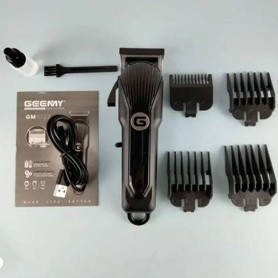 Машинка для стрижки волосся зі змінними насадками акумуляторна GEEMY-6723 Чорна