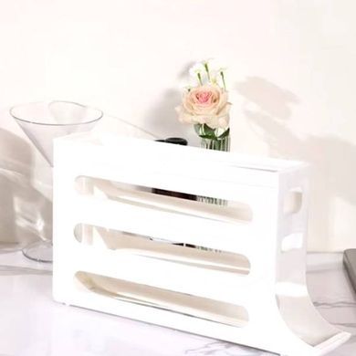 Органайзер для хранения яиц в холодильнике Plastic shelving AND XL-994 4-ярусный Белый