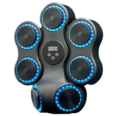 Тренажер мішень для боксу музична з рукавичками у комплекті Smart Box Bluetooth Чорний