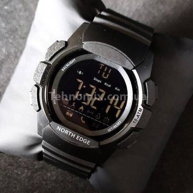 Годинник чоловічий тактичний North Edge Combo 10BAR Black у фірм. коробочці