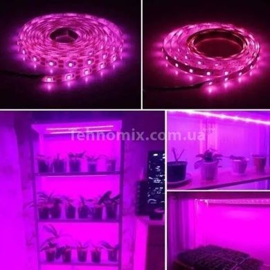 Фитолента светодиодная для растений 3м +1м шнур 180LED USB 5Вт 2А Черная