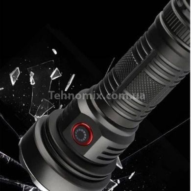Фонарь ручной аккумуляторный с индикатором заряда 1x18650 W5201-1-19 ULTRA BRIGHT LED Черный