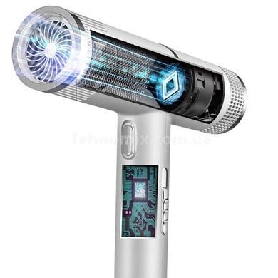 Фен стайлер профессиональный ионный Hairdryer Серый
