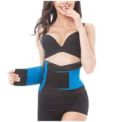 Пояс для похудения Hot Shapers Belt Power Черный с синим р-р XXL