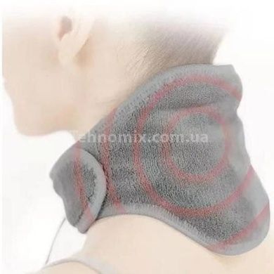 Бандаж на шию з підігрівом Calm Heat Massaging Neck Wrap Сірий