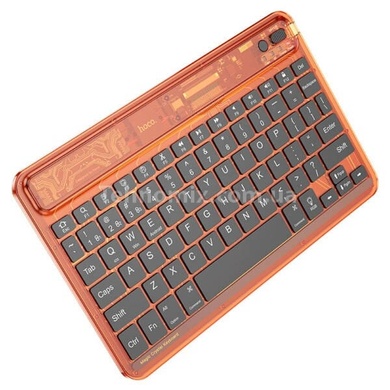 Клавіатура HOCO S55 Transparent Discovery edition wireless BT keyboard Citrus Color