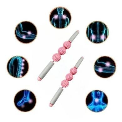 Масажер для тіла з трьома кулями, що стимулюють, Massager AND 5284 Рожева