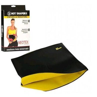 Пояс для схуднення Hot Shapers цілісний Чорний з жовтим р-р М